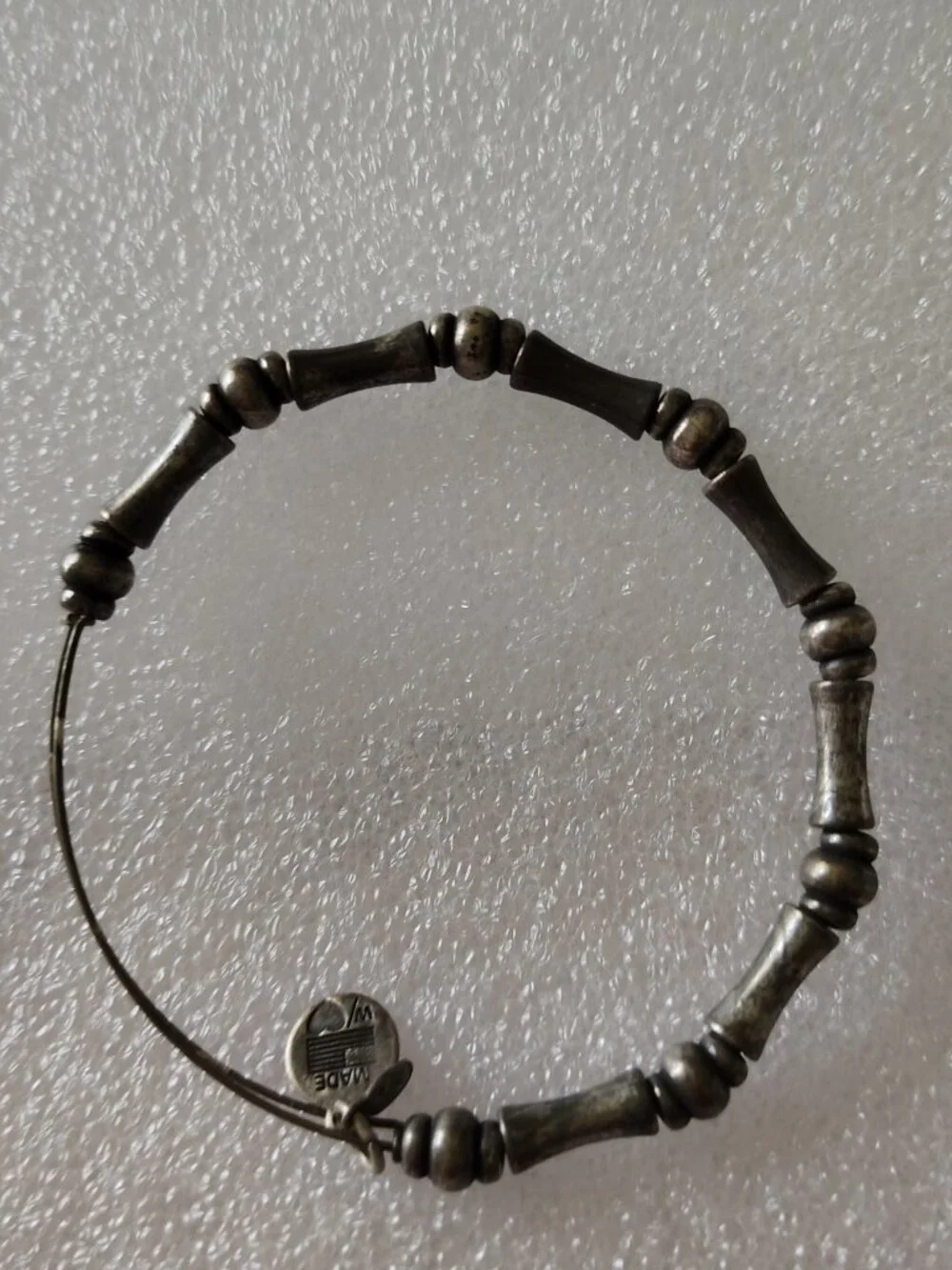 Alex and Ani Bangle Dark Silver 409